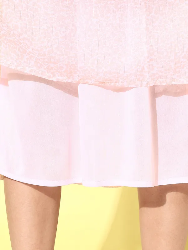 Pink_Chiffon_Fit_and_Flare_Dress_For_Women
