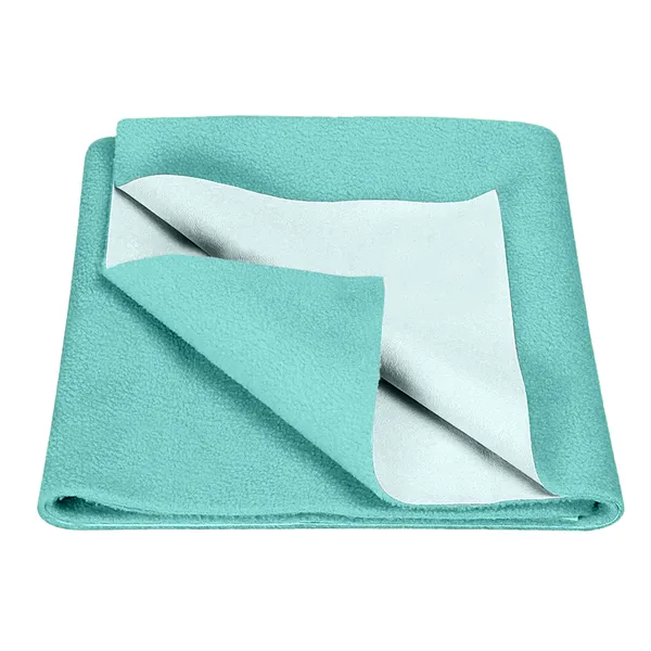 _Waterproof_Bed_Protector,_Anti-Piling_Fleece_Extra_Absorbent_Quick_Dry_Sheet,_Baby_Bed_Protector,_Medium_Size(70_X_100_CM),_Pack_of_1_-BABY_BLUE