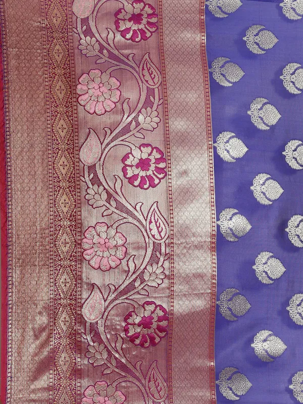 Blue_Art_Silk_Banarasi_Sarees_For_Women