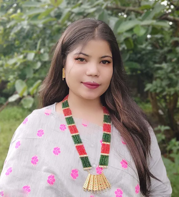 Assamese_Traditional_Red-Green_Colour_Tassel_Jewellery_Set_For_Women_&_Girl