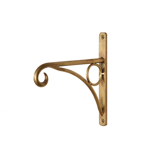Pack_Of_2_Hand_Forged_Metal_Antique_Golden_Wall_Bracket_For_Hanging_Each_Size_L8_X_W1_X_H8_Inches