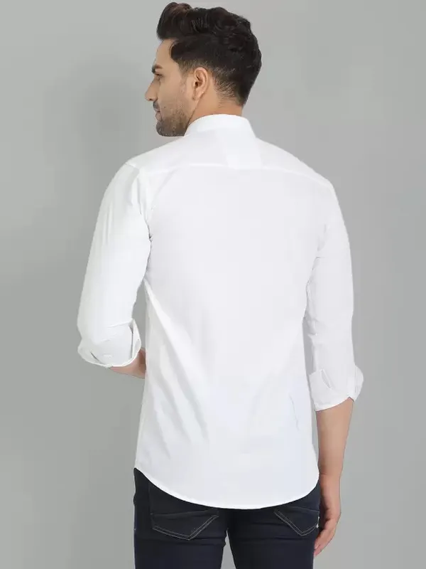 White_Color_Solid_Shirt