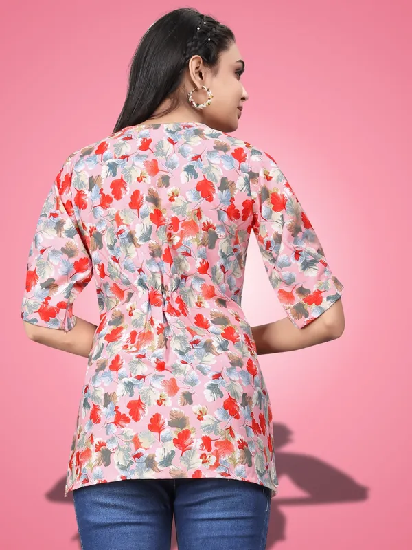 Pink_Crepe_Floral_Canada_Regular_&_Office_Wear_Tops
