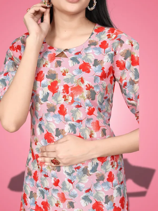 Pink_Crepe_Floral_Canada_Regular_&_Office_Wear_Tops