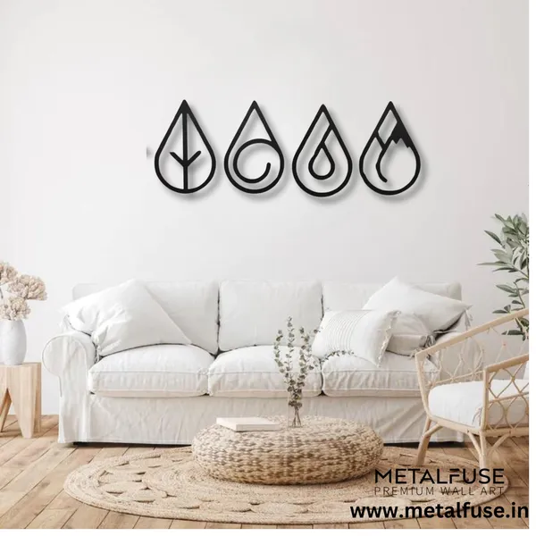 Black_Four_Elements_Drops-_Wood_Wall_Art