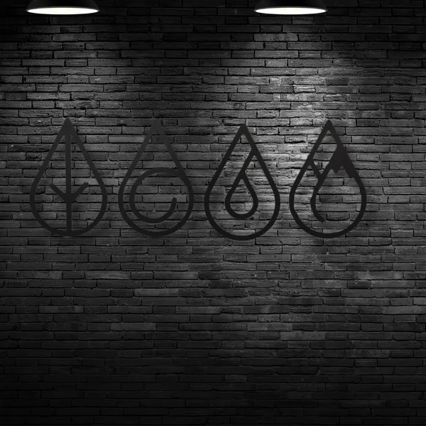 Black_Four_Elements_Drops-_Wood_Wall_Art