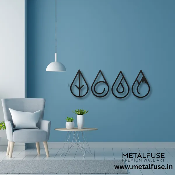 Black_Four_Elements_Drops-_Wood_Wall_Art