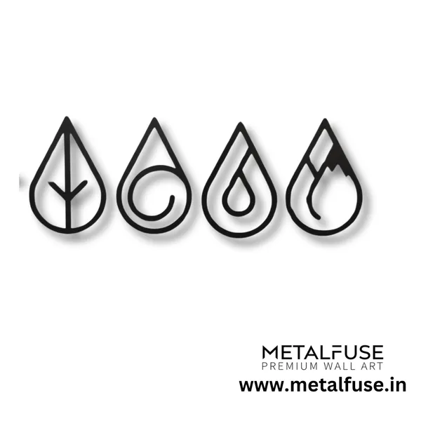 Black_Four_Elements_Drops-_Wood_Wall_Art