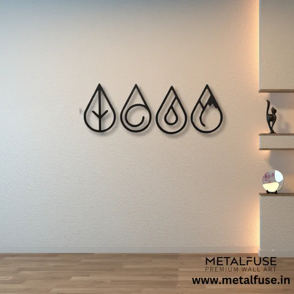 Black_Four_Elements_Drops-_Wood_Wall_Art