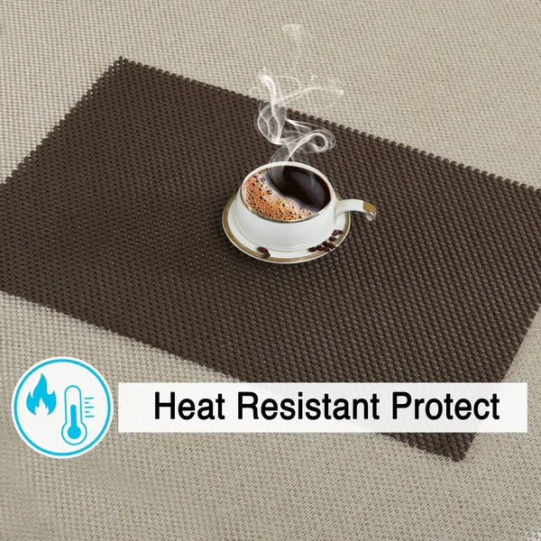 Homerz_Premium_Set_of_6_Table_Mat_for_Dining_Table,_45_x_30_cm,_Washable_and_Anti_Skid,_Soft_and_Durable_(Brown)