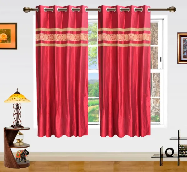Pack_of_2_Polyester_Maroon_Ethnic_Zari_Lace_Eyelet_Curtain_Set_for_Window_and_Door
