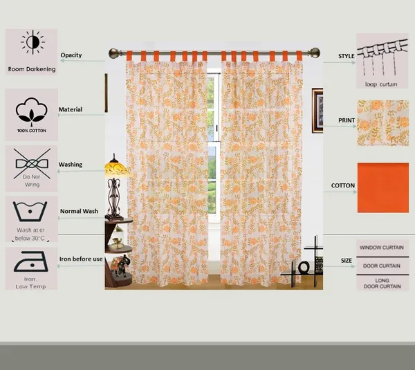 Pack_of_2_Cotton_Yellow_Floral_Printed_Tab_Top_Curtain_Setfor_Window_and_Door