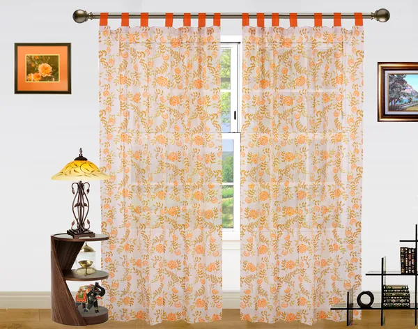 Pack_of_2_Cotton_Yellow_Floral_Printed_Tab_Top_Curtain_Setfor_Window_and_Door