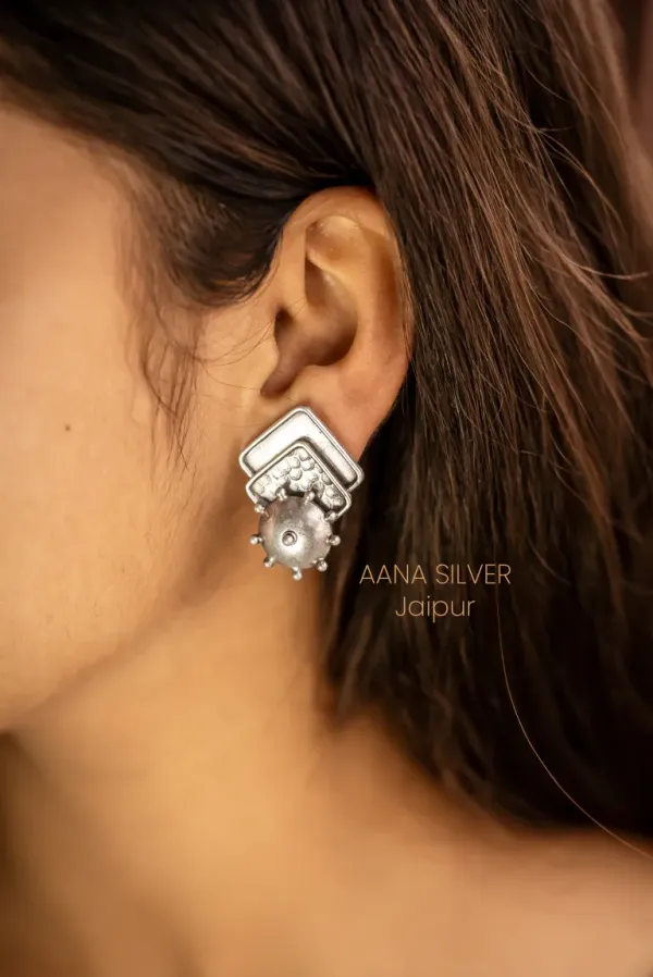 925_Pure_Sterling_Silver_|_Aabharan_Everyday_Textured_Earrings_|_Well_Stamped_&_Hallmarked