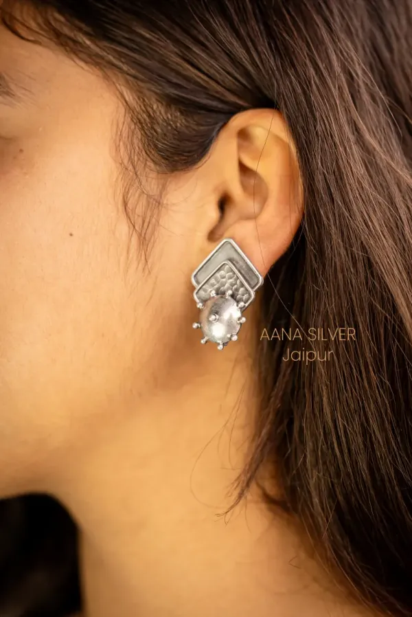 925_Pure_Sterling_Silver_|_Aabharan_Everyday_Textured_Earrings_|_Well_Stamped_&_Hallmarked