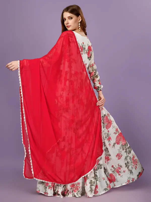 Fiesta_Bloom_Red_&_White_Floral_MexiDress_with_Dupatta