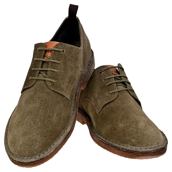 Olive_Suede_Men's_Formal_Lace-Up_Shoes_with_Memory_Foam_Comfort