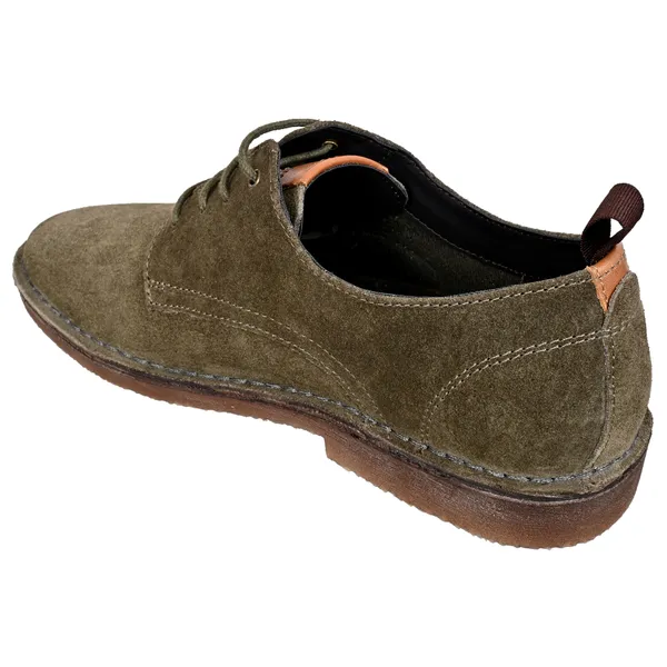 Olive_Suede_Men's_Formal_Lace-Up_Shoes_with_Memory_Foam_Comfort