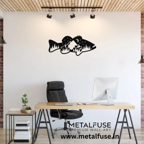 Wooden_Wall_Art_for_Home_Decoration__|_Bass_Fish_Design__|_Black