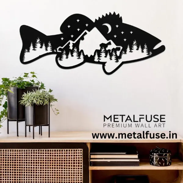 Wooden_Wall_Art_for_Home_Decoration__|_Bass_Fish_Design__|_Black