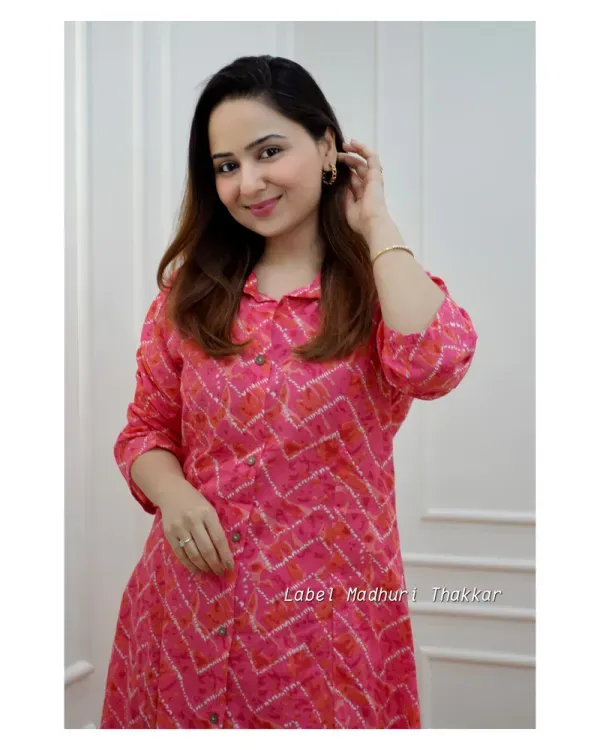 Pink_Cotton_Premium_Floral_Print_Kurta_&_Palazzo_For_Women