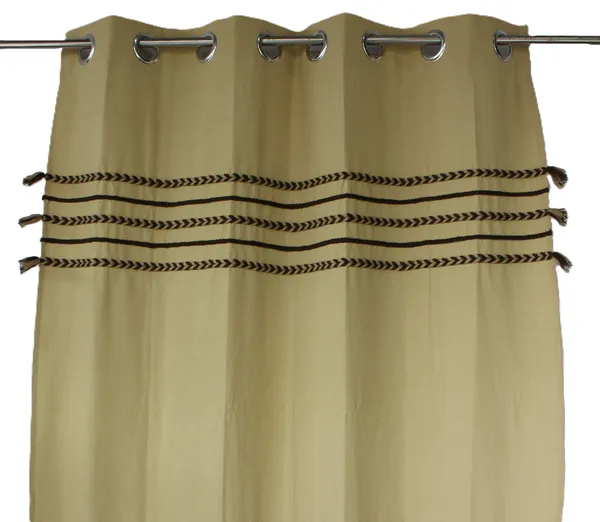 Pack_of_2_Cotton_Beige_Boho_Braids_Collection_Curtain_Set_for_Window_and_Door