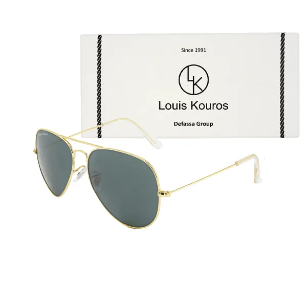LOUIS_KOUROS__Black_Armstoner_Mirrored(Glass),_UV_Protection,_Toughened_Glass_Lens,_UV_Protection,_Night_Vision,_Aviator_Sunglasses_(62)__(For_Men_&_Women,_Black)