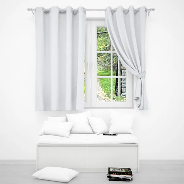 Plain_Eyelet_1_Panel_Window_Curtain_Set_Living_,_Dining_Room_(_1Pcs,_5_Feet,_Grey_)