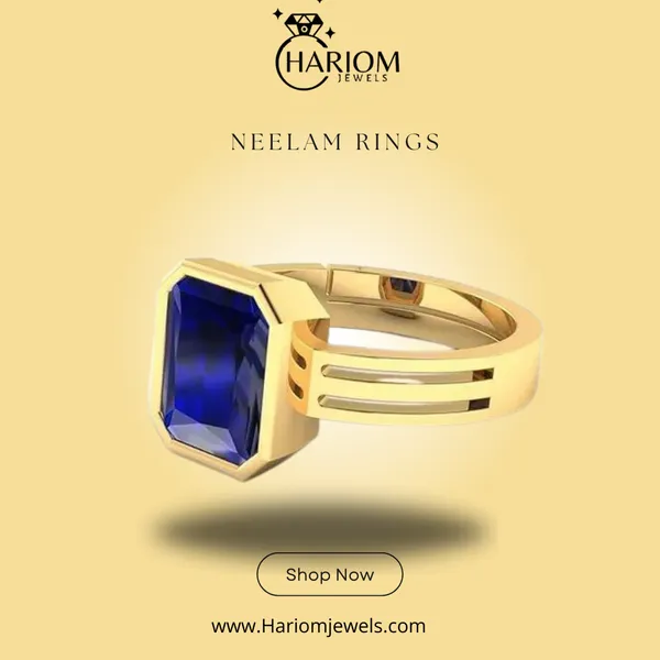 Neelam_Blue_Sapphire_Created_Gold_Plated_Adjustable_Ring_For_Men_&_Women_From_4.25_Ratti_to_20.25_Ratti