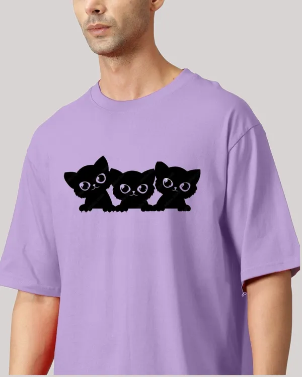 Purple_Oversized_Printed_Half_Sleeve_Cotton_T-Shirt_For_Men