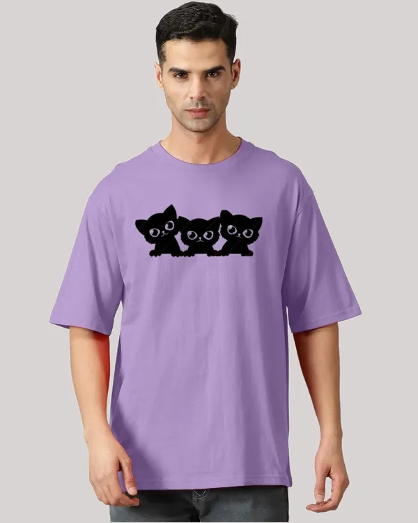 Purple_Oversized_Printed_Half_Sleeve_Cotton_T-Shirt_For_Men