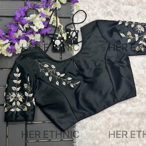 Black_Handmade_Work_Boutique_Style_Blouse