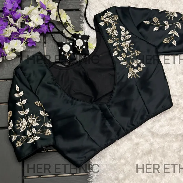 Black_Handmade_Work_Boutique_Style_Blouse