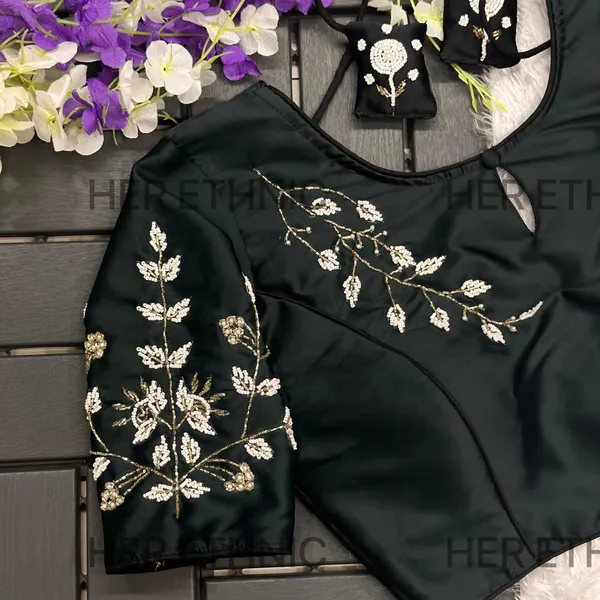 Black_Handmade_Work_Boutique_Style_Blouse