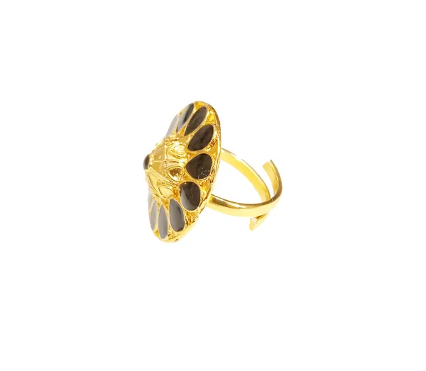Assamese_Traditional_Gold_Plated_Black_Colour_Finger-Ring_For_Girls_&_Women