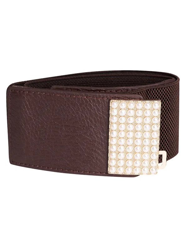 Brown_Artificial_Leather_Belt_For_Women