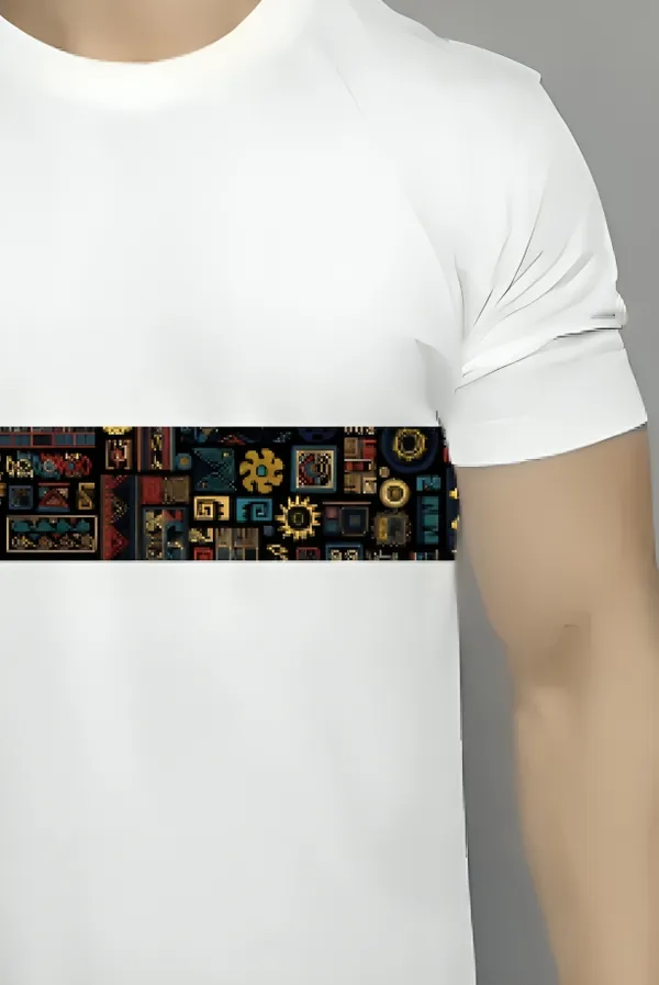 White_Printed_Half_Sleeve_Cotton_T-Shirt_For_Men