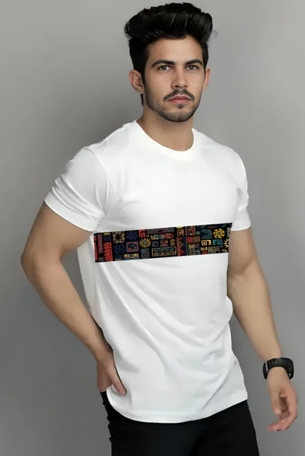 White_Printed_Half_Sleeve_Cotton_T-Shirt_For_Men