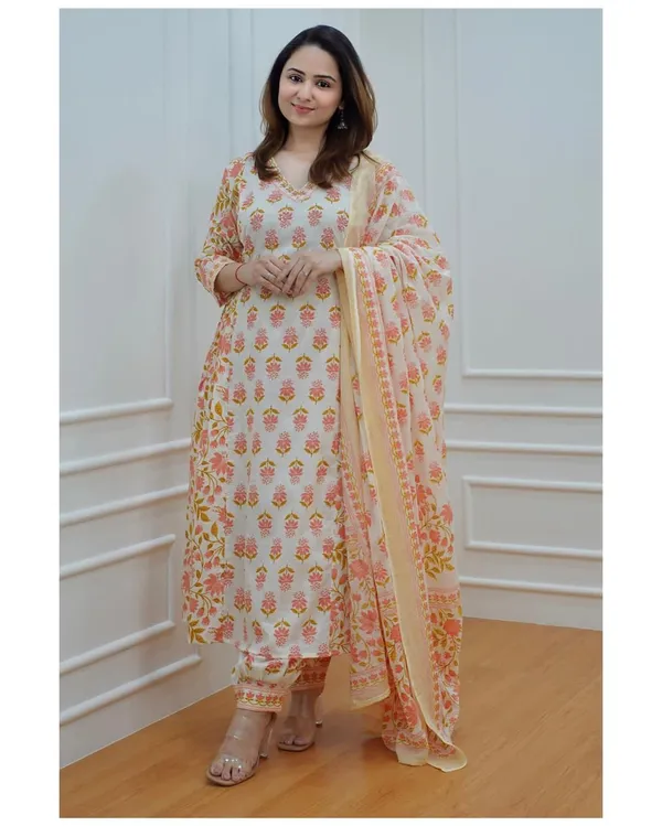 Orange_Cotton_Afghani_Party_Wear_Suit_and_Dupatta_Set_For_Women