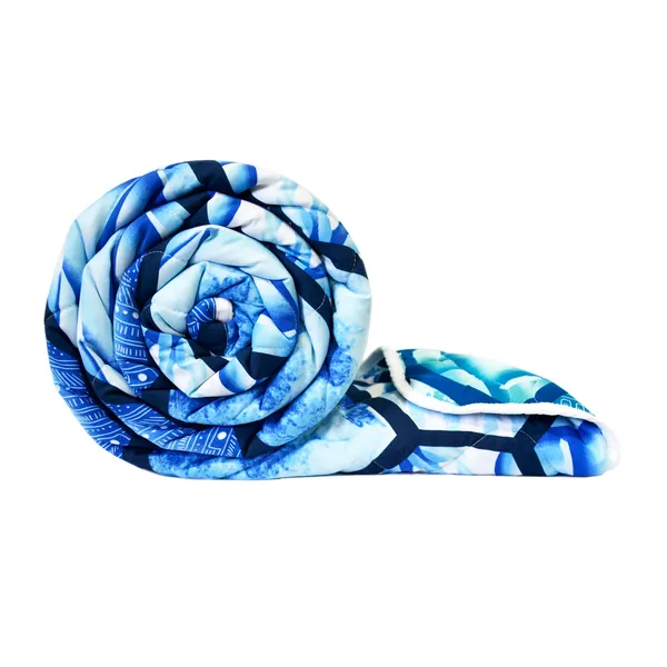 Abstract_Single_Comforter_for_Mild_Winter_(Polyester,_Blue)