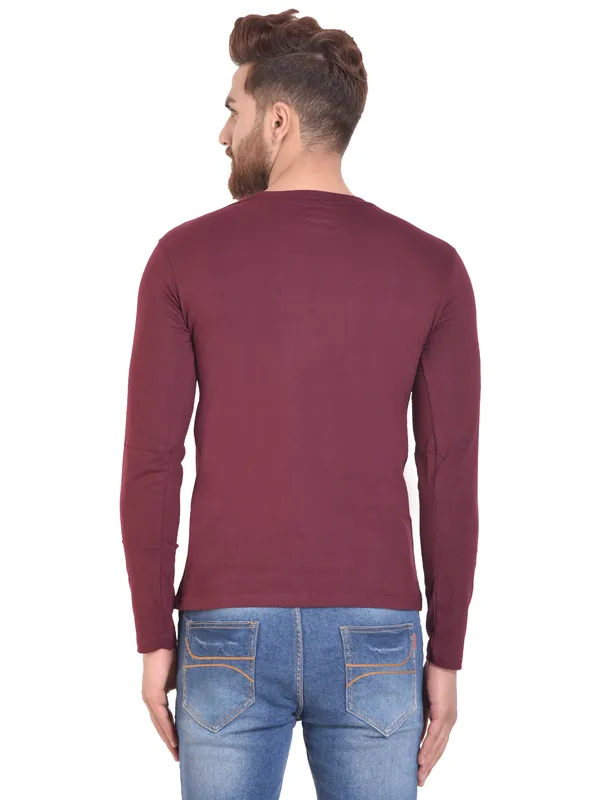Pack_Of_2_White_Maroon_Cotton_T_Shirt_For_Men