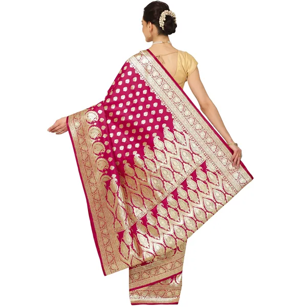 Pink_Satin_Silk_Banarasi_Sarees_For_Women