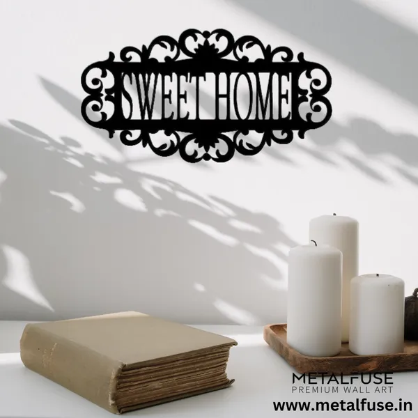 Metal_Wall_Art_for_Home_Decoration__|_Sweet_Home_|_Black