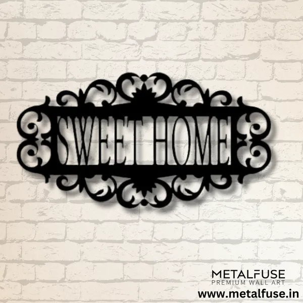 Metal_Wall_Art_for_Home_Decoration__|_Sweet_Home_|_Black