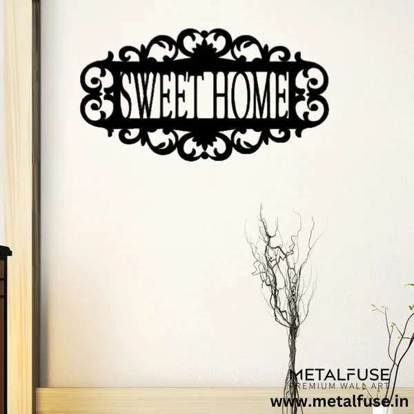 Metal_Wall_Art_for_Home_Decoration__|_Sweet_Home_|_Black