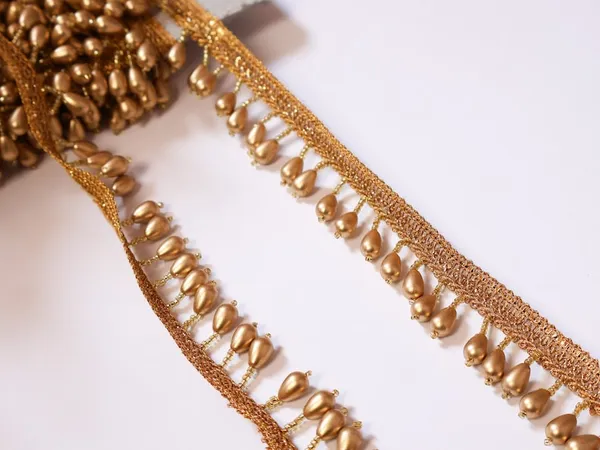 Matte_Gold_Beads_Premium_Lace_For_Women