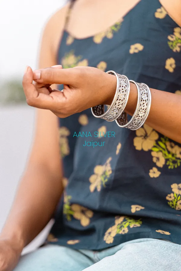 925_Pure_Sterling_Silver_|_Aabharan_Versatile_Designer_Bangles_|_Well_Stamped_&_Hallmarked