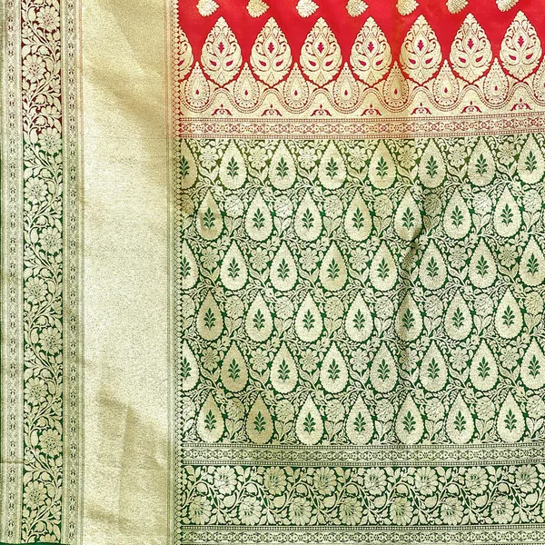 Orange_Satin_Silk_Banarasi_Sarees_For_Women