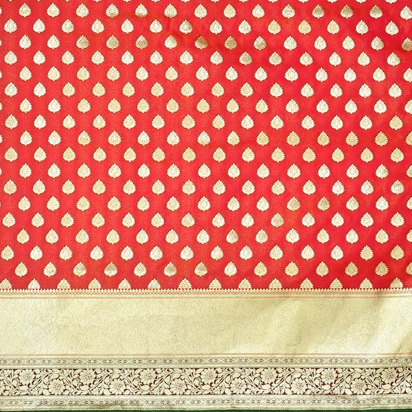 Orange_Satin_Silk_Banarasi_Sarees_For_Women