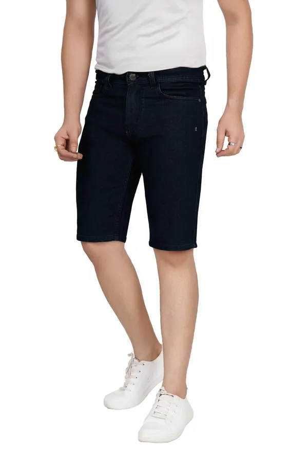Dark_Green_Cotton_Premium_Denim_Shorts_For_Men